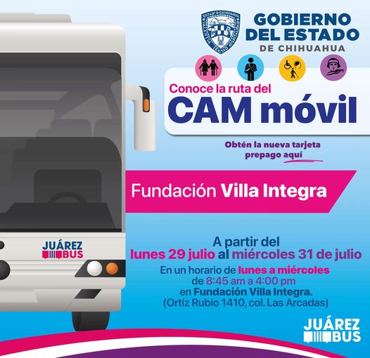 Trámite de Tarjetas para el Juárez Bus en Villa Integra