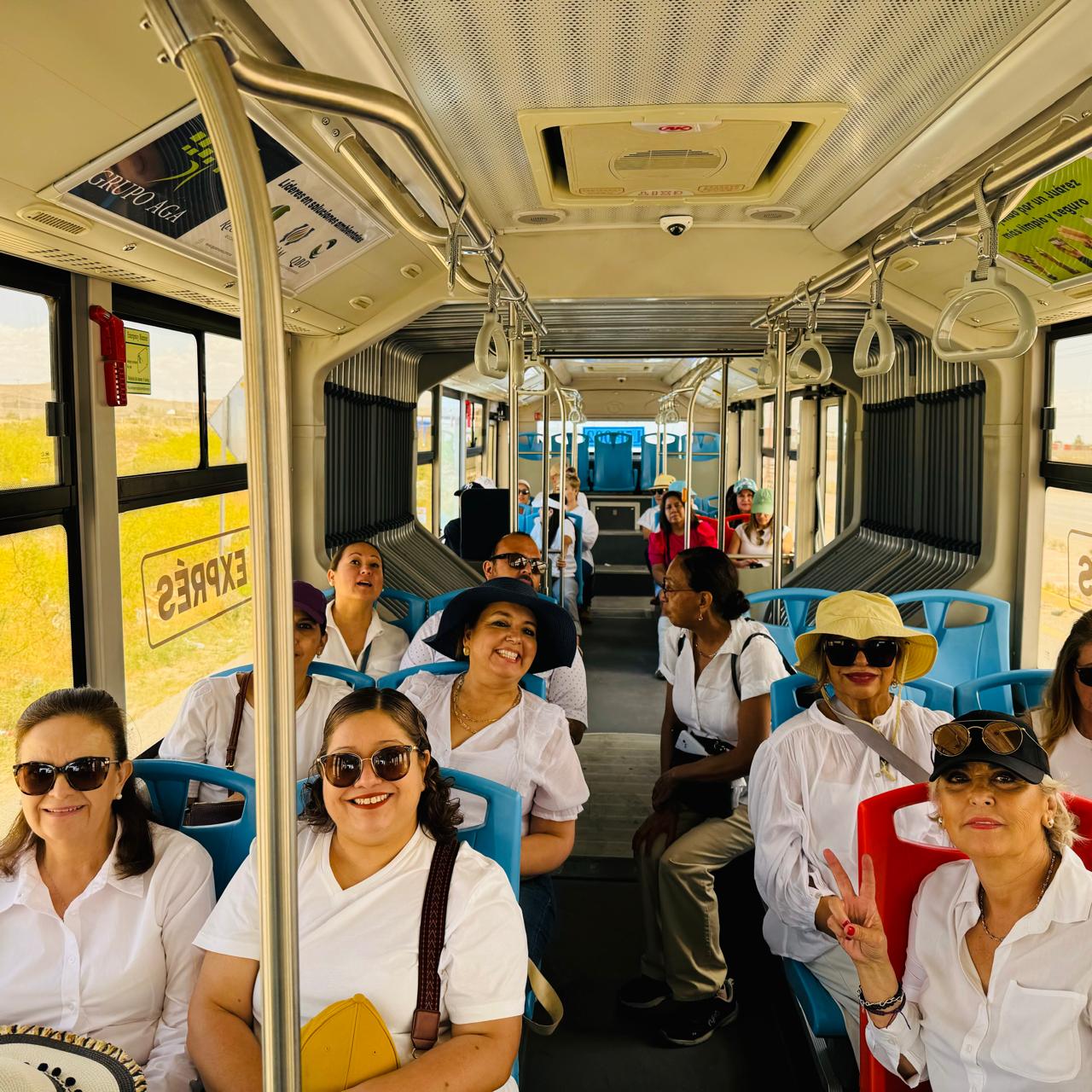 Consejo de Movilidad y AMEXME recorren el Juárez Bus en apoyo a la comunidad Tarahumara